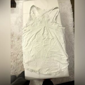 White Lululemon cotton tank